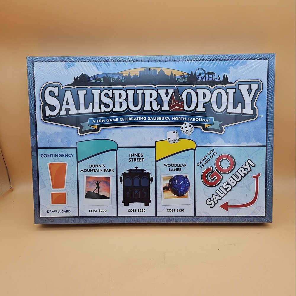 Monopoly Game Salisbury-Opoly North Carolina Brand New Sealed Board Game NC